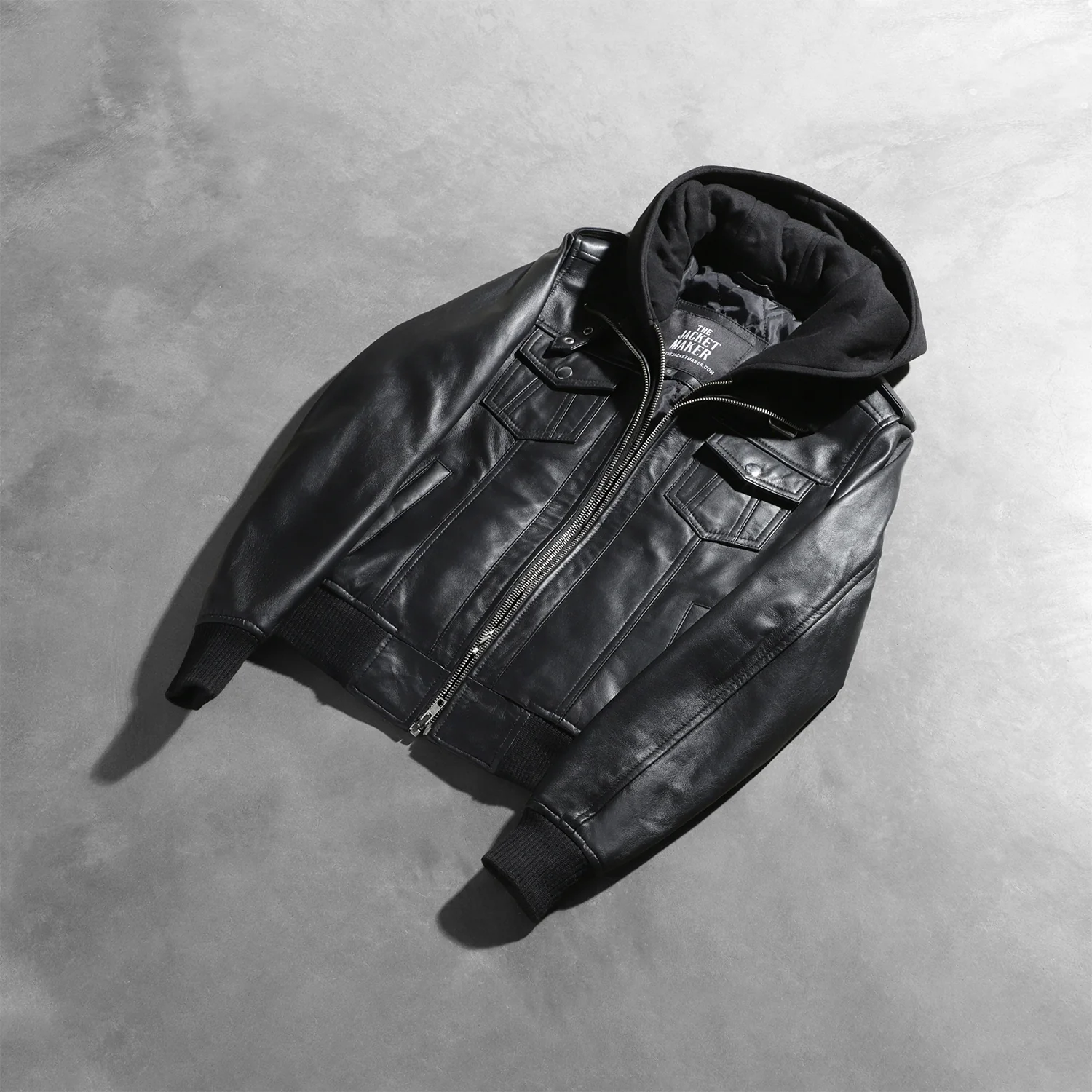 Roslyn_Black_Hooded_Leather_Bomber_Jacket_2