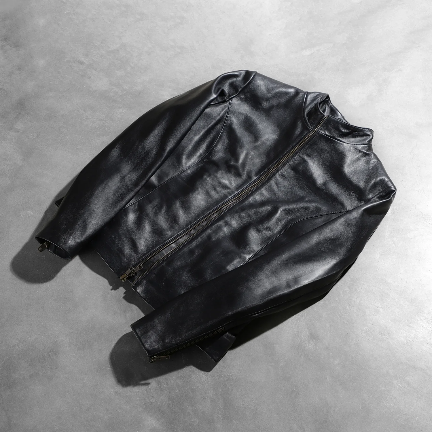 Rumella_Black_Leather_Biker_Jacket_1