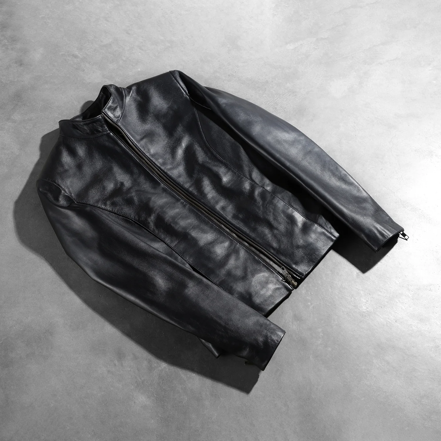 Rumella_Black_Leather_Biker_Jacket_2