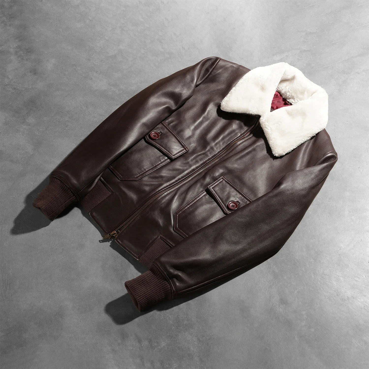 Stella_G-1_Maroon_Leather_Bomber_Jacket_2