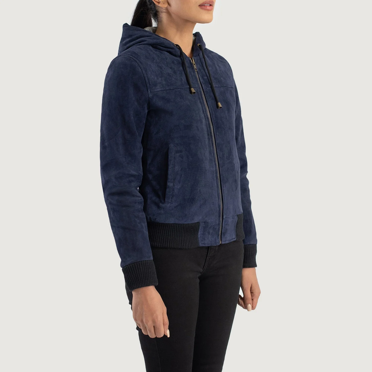 Women_s_Rebella_Blue_Hooded_Suede_Bomber_Jacket_Side_Pose-3_55a9326f-df19-4321-ab4b-a79f22876195
