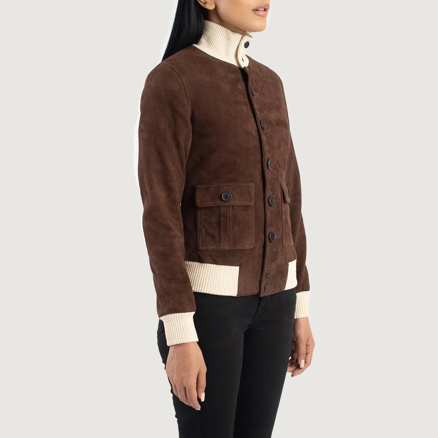 Women_s_Sasha_A1_Mocha_Suede_Bomber_Jacket_Side_Pose-3_7fb7ebd8-0396-430e-9d1a-8820478fe16c