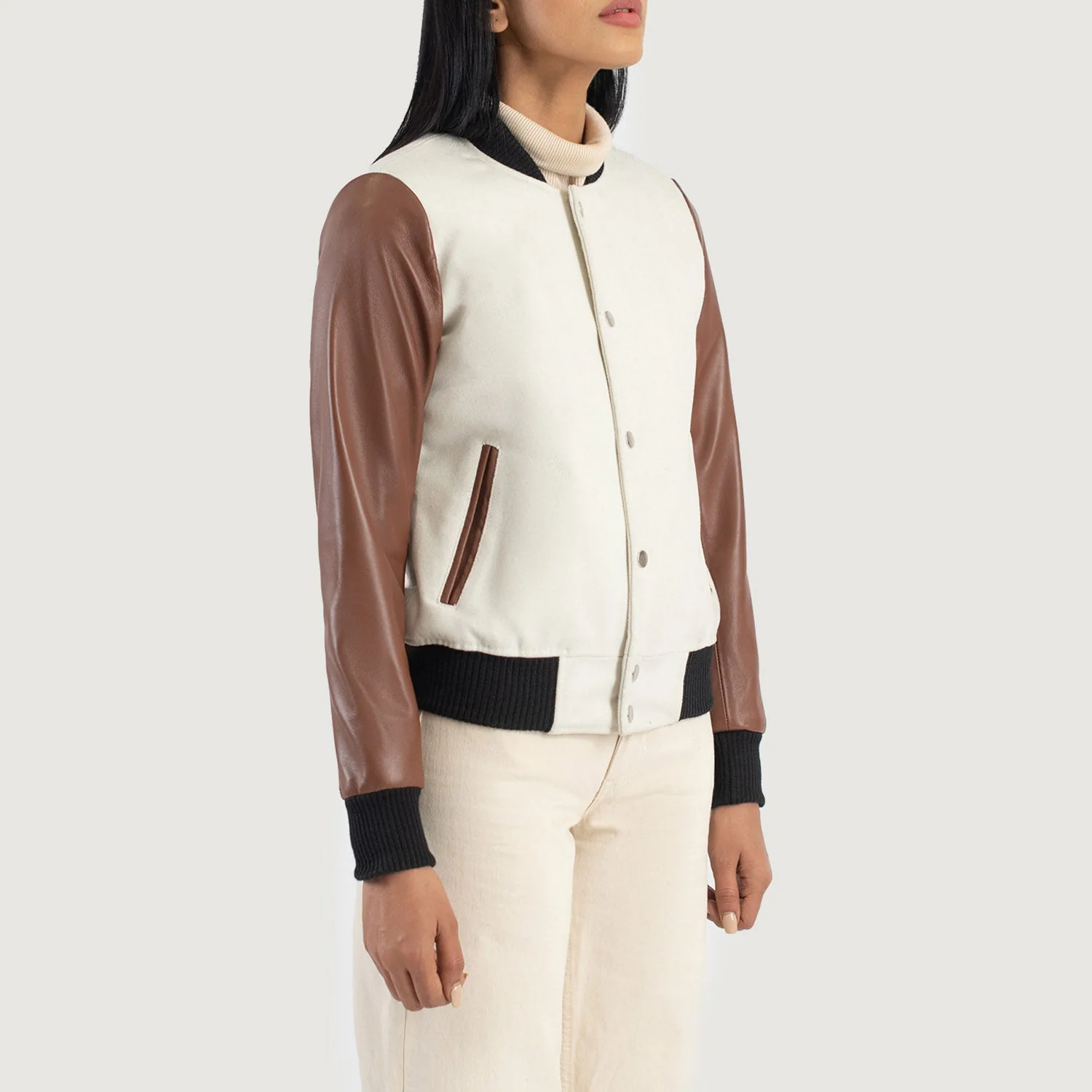 Women_s_Savant_Brown_Hybrid_Varsity_Jacket_Side_Pose-3_b847523f-5e79-402a-a789-6d10bf0db0f4