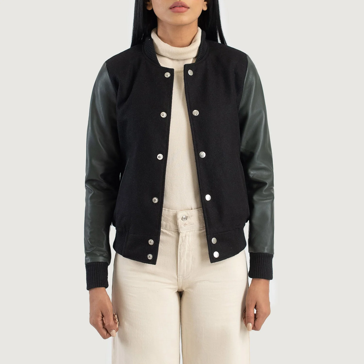 Women_s_Savant_Green_Hybrid_Varsity_Jacket_Open_Front-4_4fba4cb6-6570-4be4-aee1-f0e404f00e5d