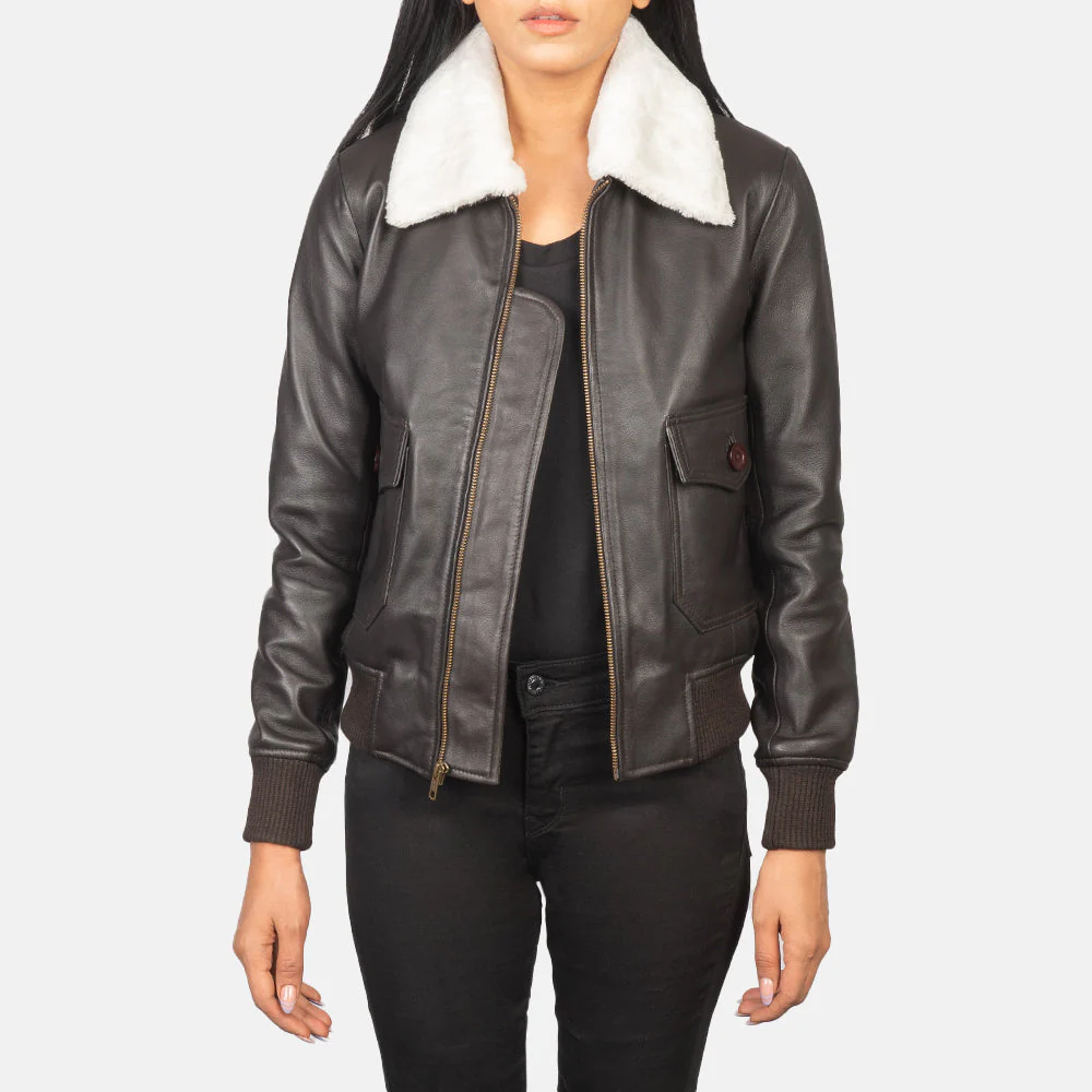 Women_s_Stella_G-1_Brown_Leather_Bomber_Jacket_Open_Front_64d997e1-06c2-48c9-9868-959e17d6570c